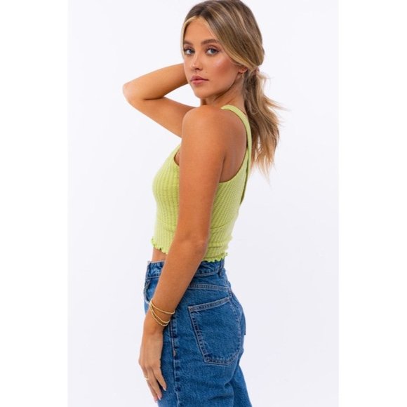 LE LIS CRISS CROSS CROP TOP SLEEVELESS - Picture 4 of 14